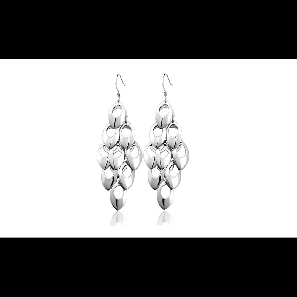 Sterling silver earrings long dangle earrings drop